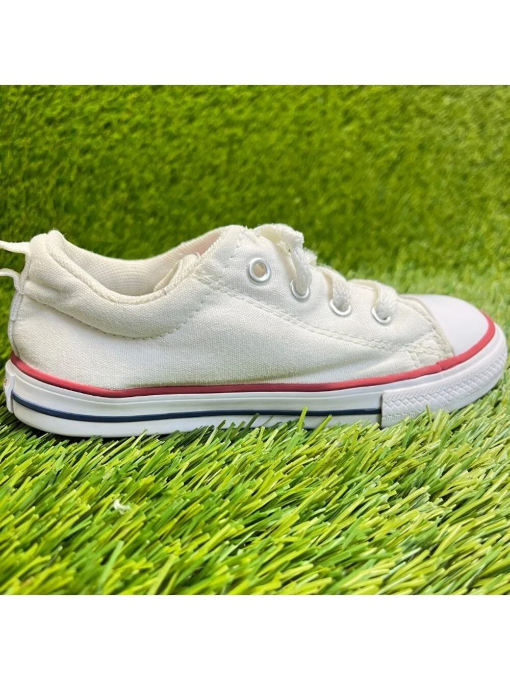 Converse Chuck Taylor All Star Street Boys Size 10C White Athletic Shoes Sneaker